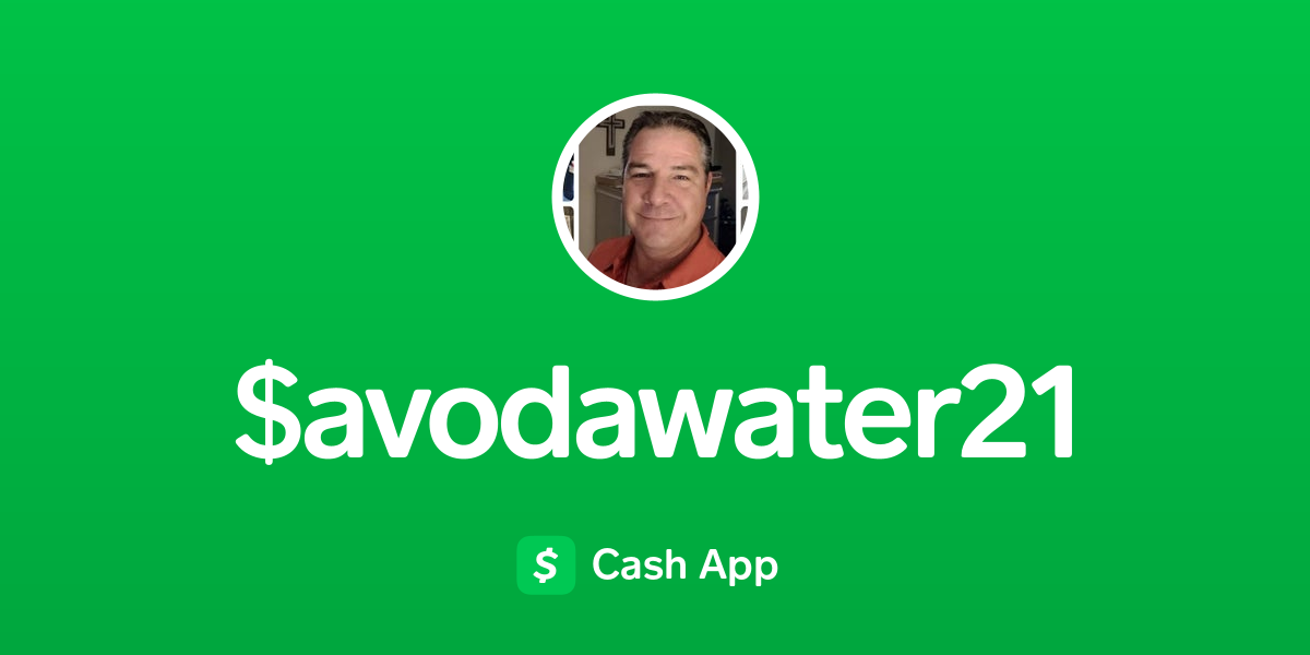 A green background with the words avodawater 2 and cash app.